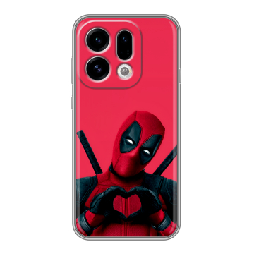 Силиконовый чехол на OPPO Find X9 с принтом Дедпул Deadpool