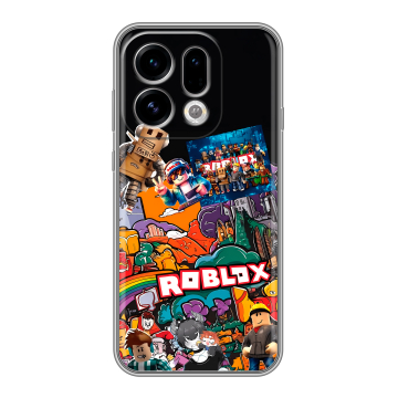 Силиконовый чехол на OPPO Find X9 с принтом Roblox Роблокс Силиконовый чехол на OPPO Find X9 с принтом Roblox Роблокс