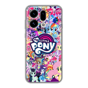 Силиконовый чехол на OPPO Find X9 с принтом My little pony Дружба чудо Силиконовый чехол на OPPO Find X9 с принтом My little pony Дружба чудо