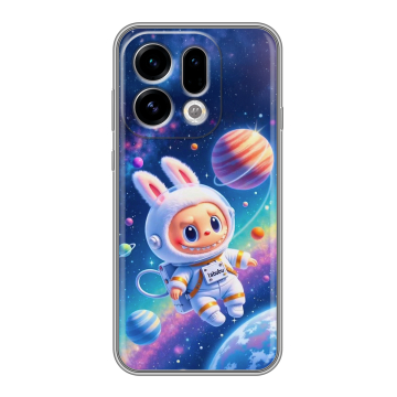 Силиконовый чехол на OPPO Find X9 с принтом Labubu Лабубу