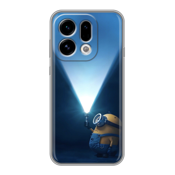 Силиконовый чехол на OPPO Find X9 с принтом Миньоны Силиконовый чехол на OPPO Find X9 с принтом Миньоны