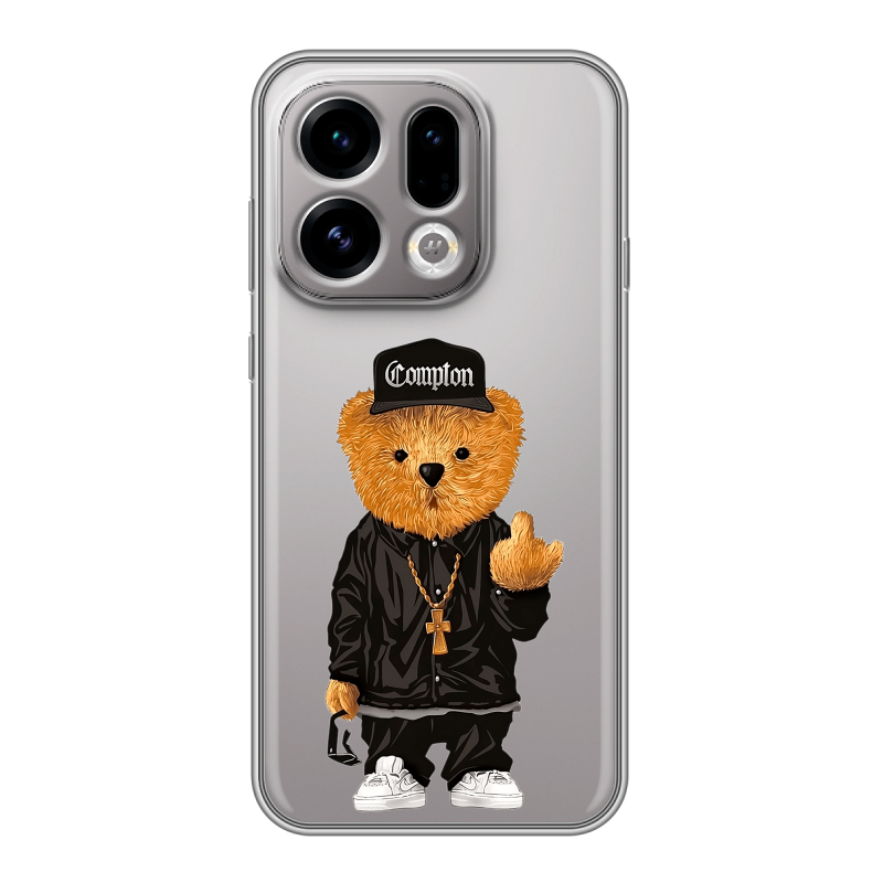 Силиконовый чехол на OPPO Find X9 с принтом Плюшевый медведь Силиконовый чехол на OPPO Find X9 с принтом Плюшевый медведь