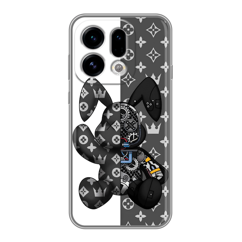 Силиконовый чехол на OPPO Find X9 с принтом Луи робот Силиконовый чехол на OPPO Find X9 с принтом Луи робот