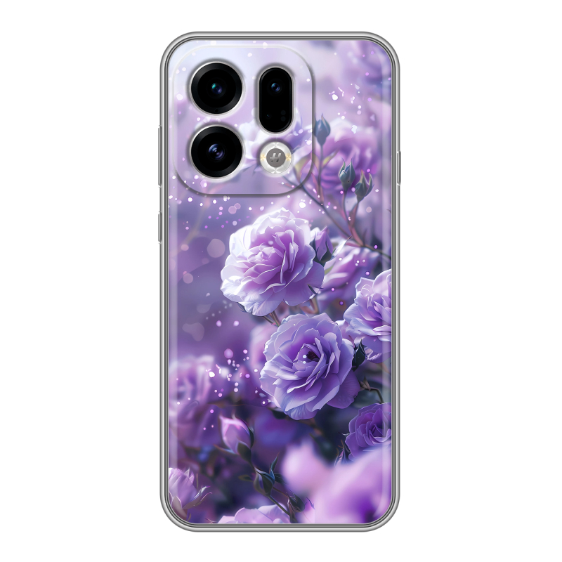 Силиконовый чехол на OPPO Find X9 с принтом Розы цветы Силиконовый чехол на OPPO Find X9 с принтом Розы цветы