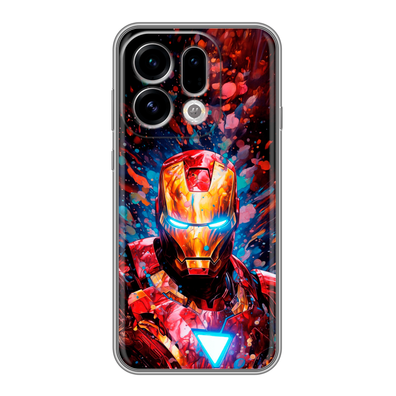 Силиконовый чехол на OPPO Find X9 с принтом Железный человек Ironman Силиконовый чехол на OPPO Find X9 с принтом Железный человек Ironman