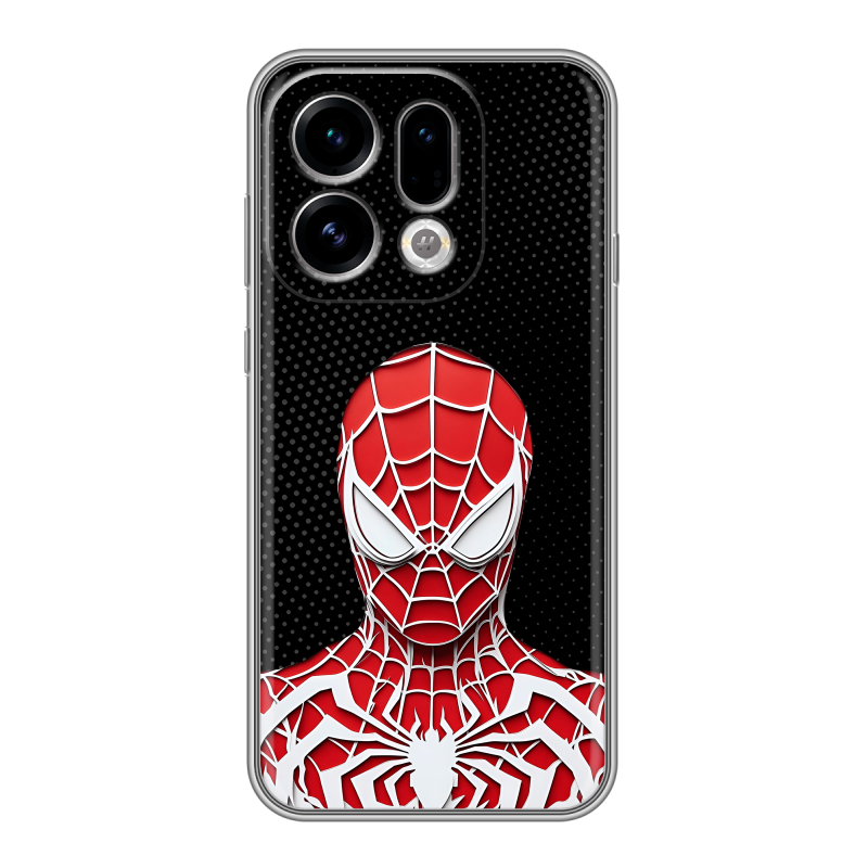 Силиконовый чехол на OPPO Find X9 с принтом человек паук spiderman Силиконовый чехол на OPPO Find X9 с принтом человек паук spiderman