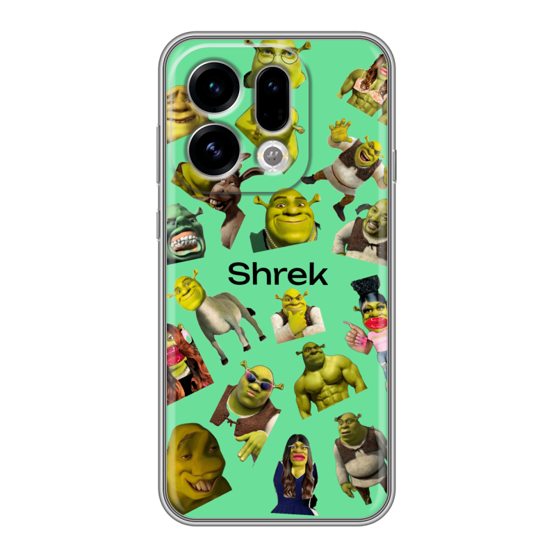 Силиконовый чехол на OPPO Find X9 с принтом Шрек Shrek Силиконовый чехол на OPPO Find X9 с принтом Шрек Shrek