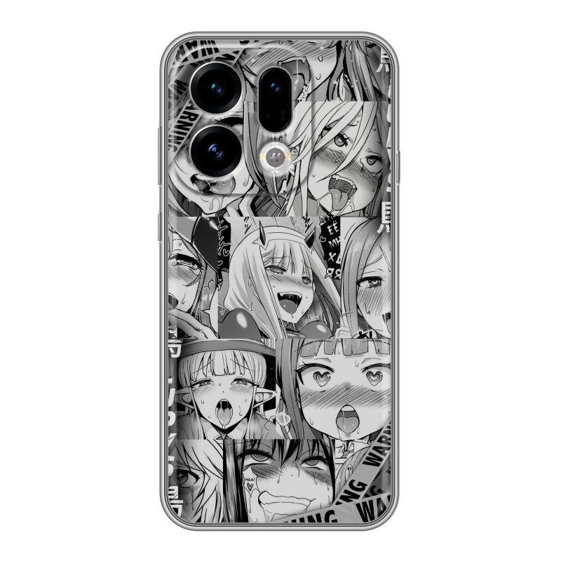 Силиконовый чехол на OPPO Find X9 с принтом Ahegao Ахегао Аниме Силиконовый чехол на OPPO Find X9 с принтом Ahegao Ахегао Аниме