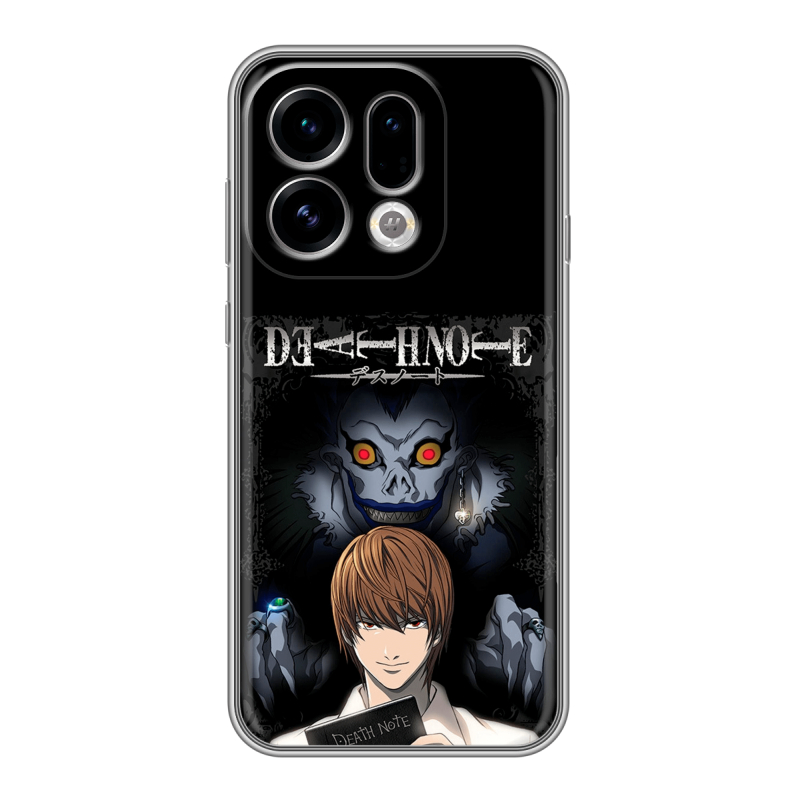 Силиконовый чехол на OPPO Find X9 с принтом Death note Тетрадь смерти Силиконовый чехол на OPPO Find X9 с принтом Death note Тетрадь смерти