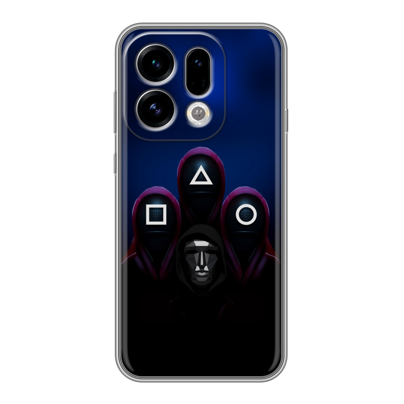 Силиконовый чехол на OPPO Find X9 с принтом Игра Кальмара Силиконовый чехол на OPPO Find X9 с принтом Игра Кальмара