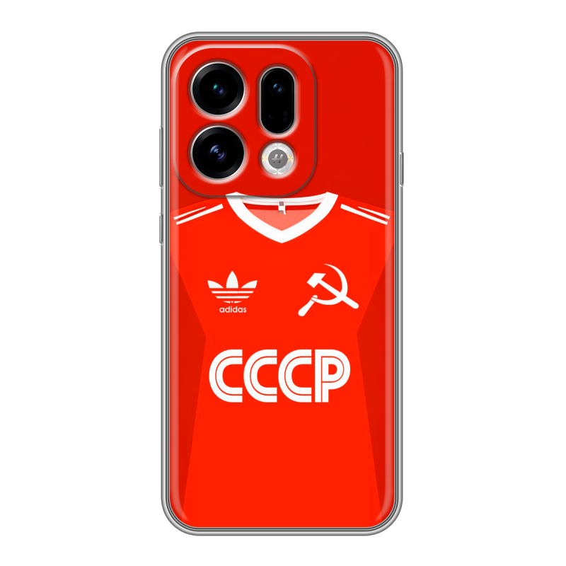 Силиконовый чехол на OPPO Find X9 с принтом Флаг Герб СССР Силиконовый чехол на OPPO Find X9 с принтом Флаг Герб СССР