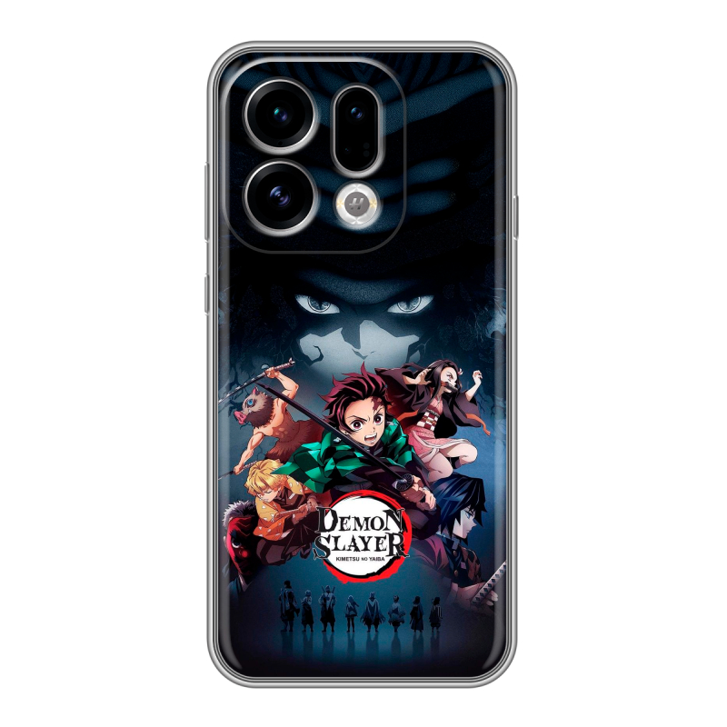 Силиконовый чехол на OPPO Find X9 с принтом Demon Slayer Клинок рассекающий демонов Силиконовый чехол на OPPO Find X9 с принтом Demon Slayer Клинок рассекающий демонов