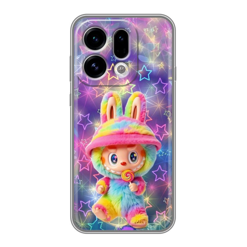 Силиконовый чехол на OPPO Find X9 с принтом Labubu Лабубу Силиконовый чехол на OPPO Find X9 с принтом Labubu Лабубу