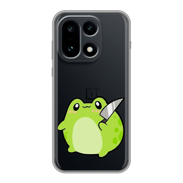 Силиконовый чехол на OnePlus 15 с принтом Лягушенок Силиконовый чехол на OnePlus 15 с принтом Лягушенок