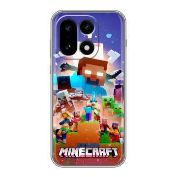 Силиконовый чехол на OnePlus 15 с принтом Майнкрафт Minecraft