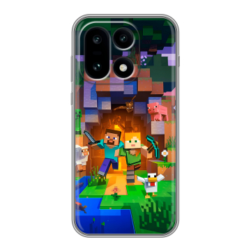 Силиконовый чехол на OnePlus 15 с принтом Майнкрафт Minecraft Силиконовый чехол на OnePlus 15 с принтом Майнкрафт Minecraft