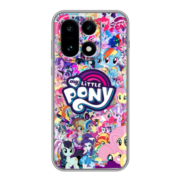 Силиконовый чехол на OnePlus 15 с принтом My little pony Дружба чудо