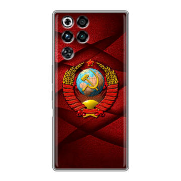 Силиконовый чехол на ZTE Nubia RedMagic 11 Pro с принтом Герб СССР