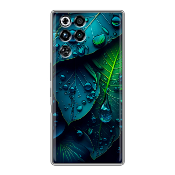 Силиконовый чехол на ZTE Nubia RedMagic 11 Pro с принтом Листья