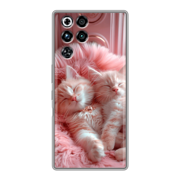 Силиконовый чехол на ZTE Nubia RedMagic 11 Pro с принтом котята котики Силиконовый чехол на ZTE Nubia RedMagic 11 Pro с принтом котята котики