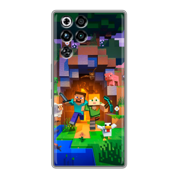 Силиконовый чехол на ZTE Nubia RedMagic 11 Pro с принтом Майнкрафт Minecraft Силиконовый чехол на ZTE Nubia RedMagic 11 Pro с принтом Майнкрафт Minecraft
