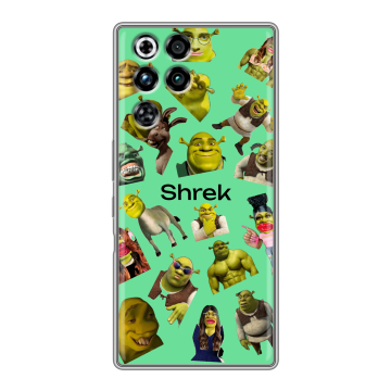 Силиконовый чехол на ZTE Nubia RedMagic 11 Pro с принтом Шрек Shrek