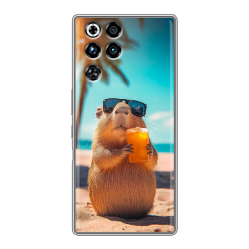 Силиконовый чехол на ZTE Nubia RedMagic 11 Pro с принтом Капибара Силиконовый чехол на ZTE Nubia RedMagic 11 Pro с принтом Капибара