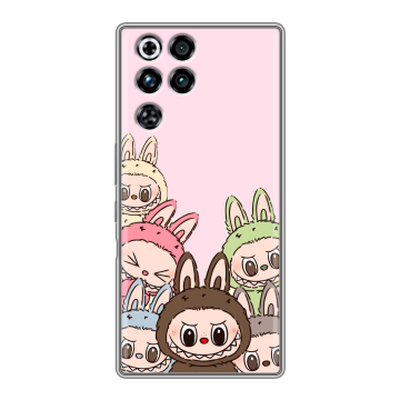 Силиконовый чехол на ZTE Nubia RedMagic 11 Pro с принтом Лабубу