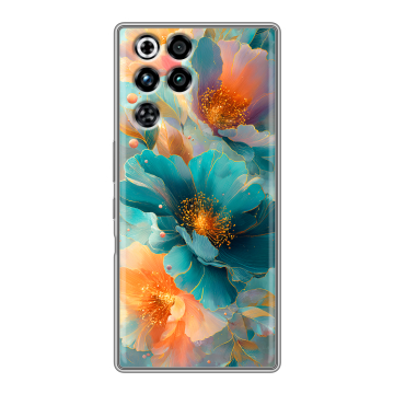 Силиконовый чехол на ZTE Nubia RedMagic 11 Pro с принтом Цветы