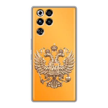 Силиконовый чехол на ZTE Nubia RedMagic 11 Pro с принтом Герб Флаг России
