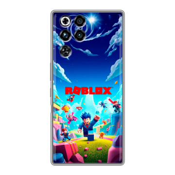 Силиконовый чехол на ZTE Nubia RedMagic 11 Pro с принтом Roblox Роблокс
