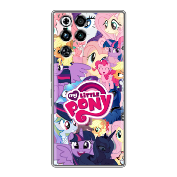 Силиконовый чехол на ZTE Nubia RedMagic 11 Pro с принтом My little pony Дружба чудо