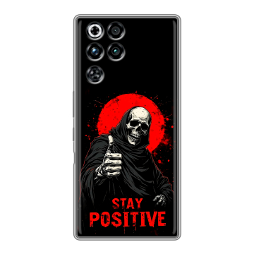 Силиконовый чехол на ZTE Nubia RedMagic 11 Pro с принтом смешной скелет