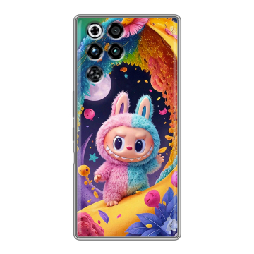 Силиконовый чехол на ZTE Nubia RedMagic 11 Pro с принтом Labubu Лабубу