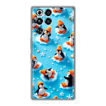 Силиконовый чехол на ZTE Nubia RedMagic 11 Pro с принтом Новый год