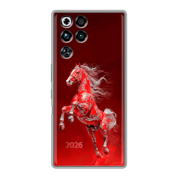 Силиконовый чехол на ZTE Nubia RedMagic 11 Pro с принтом Новый год