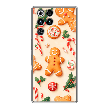Силиконовый чехол на ZTE Nubia RedMagic 11 Pro с принтом Новый год
