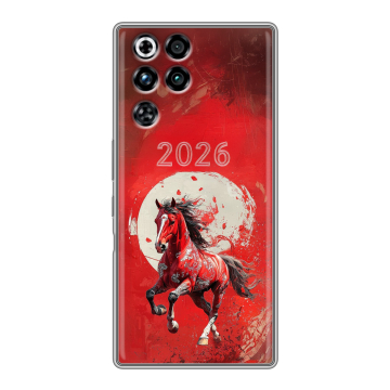 Силиконовый чехол на ZTE Nubia RedMagic 11 Pro с принтом Новый год