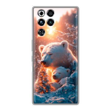 Силиконовый чехол на ZTE Nubia RedMagic 11 Pro с принтом Новый год