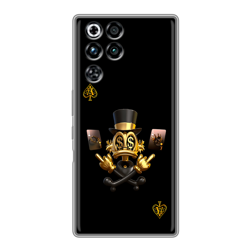 Силиконовый чехол на ZTE Nubia RedMagic 11 Pro с принтом Золотой скрудж макдак Силиконовый чехол на ZTE Nubia RedMagic 11 Pro с принтом Золотой скрудж макдак