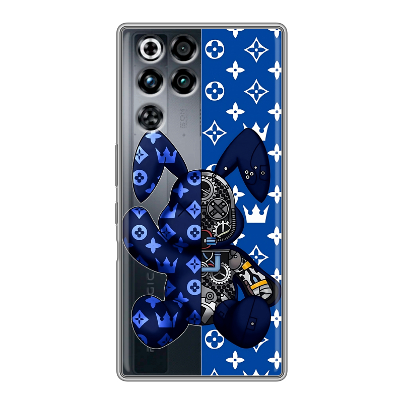 Силиконовый чехол на ZTE Nubia RedMagic 11 Pro с принтом Луи робот Силиконовый чехол на ZTE Nubia RedMagic 11 Pro с принтом Луи робот