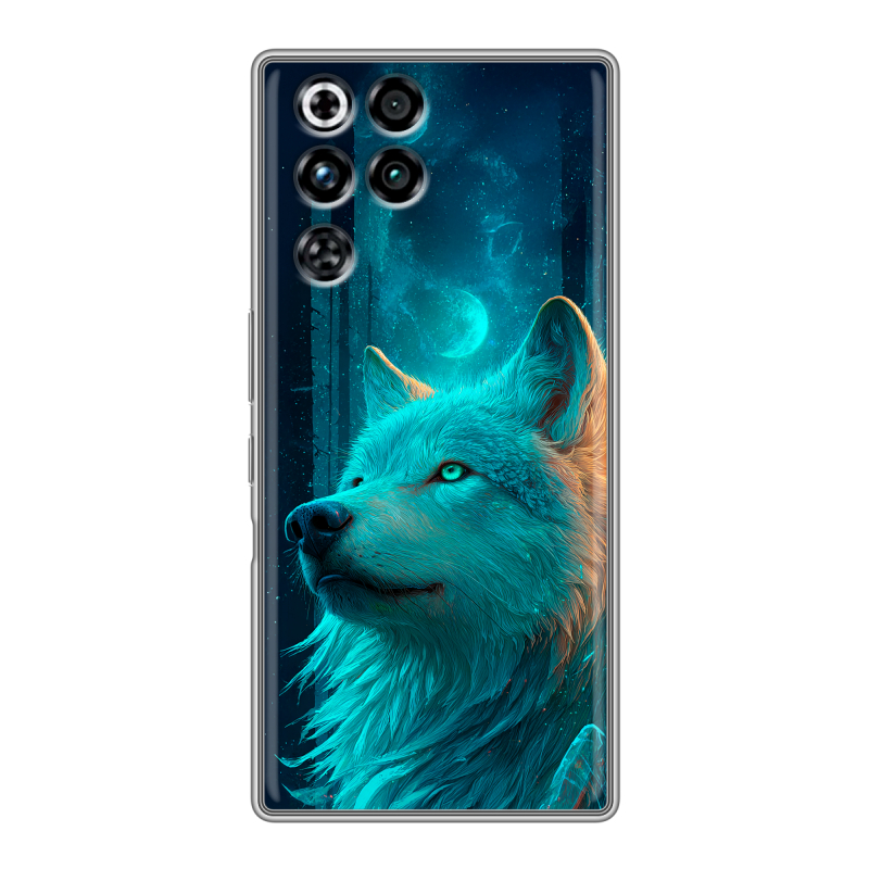 Силиконовый чехол на ZTE Nubia RedMagic 11 Pro с принтом бабочки саккура Силиконовый чехол на ZTE Nubia RedMagic 11 Pro с принтом бабочки саккура