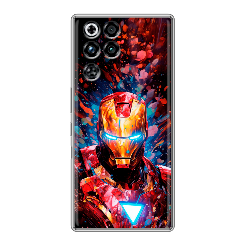Силиконовый чехол на ZTE Nubia RedMagic 11 Pro с принтом Железный человек Ironman Силиконовый чехол на ZTE Nubia RedMagic 11 Pro с принтом Железный человек Ironman