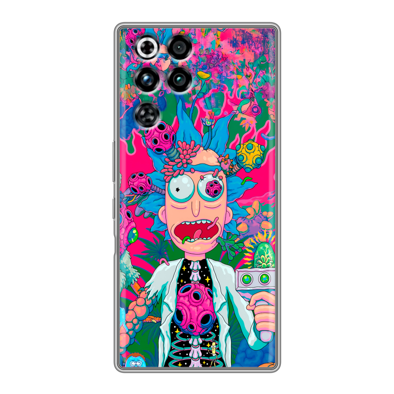 Силиконовый чехол на ZTE Nubia RedMagic 11 Pro с принтом Рик и Морти Rick Morty Силиконовый чехол на ZTE Nubia RedMagic 11 Pro с принтом Рик и Морти Rick Morty