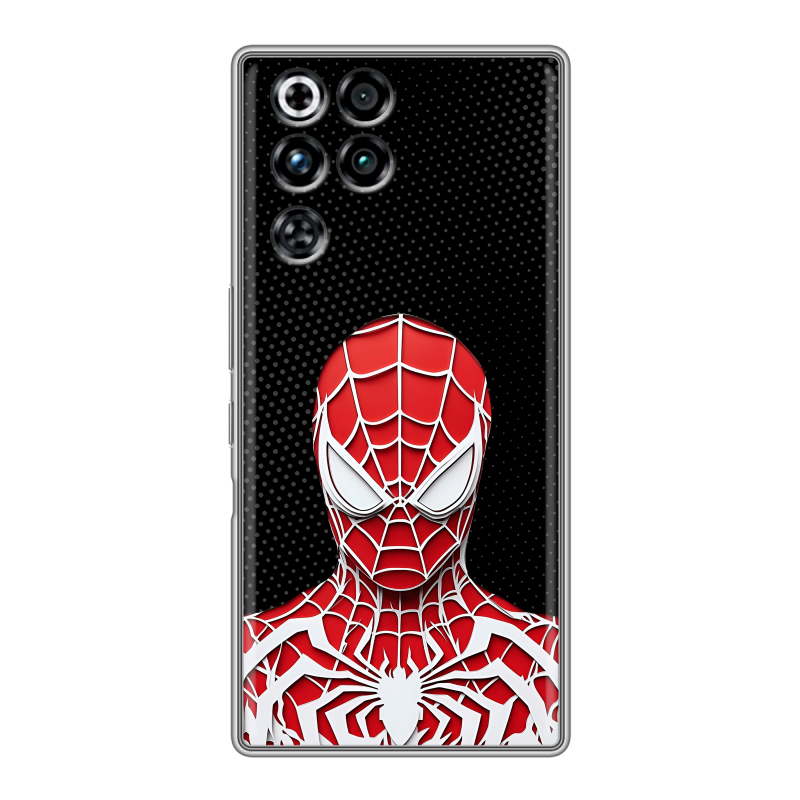 Силиконовый чехол на ZTE Nubia RedMagic 11 Pro с принтом человек паук spiderman Силиконовый чехол на ZTE Nubia RedMagic 11 Pro с принтом человек паук spiderman
