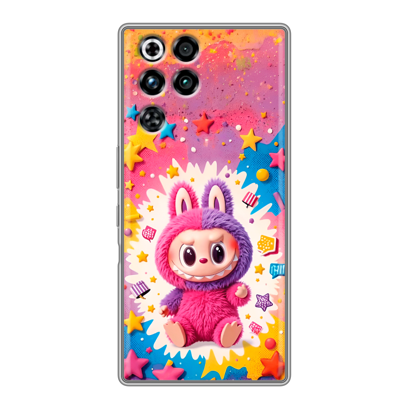 Силиконовый чехол на ZTE Nubia RedMagic 11 Pro с принтом Labubu Лабубу Силиконовый чехол на ZTE Nubia RedMagic 11 Pro с принтом Labubu Лабубу