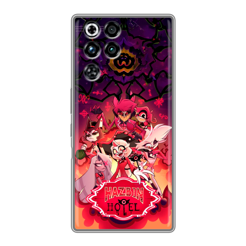 Силиконовый чехол на ZTE Nubia RedMagic 11 Pro с принтом Hazbin Hotel Отель Хазбин Силиконовый чехол на ZTE Nubia RedMagic 11 Pro с принтом Hazbin Hotel Отель Хазбин