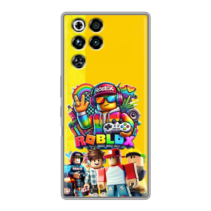 Силиконовый чехол на ZTE Nubia RedMagic 11 Pro с принтом Roblox Роблокс Силиконовый чехол на ZTE Nubia RedMagic 11 Pro с принтом Roblox Роблокс