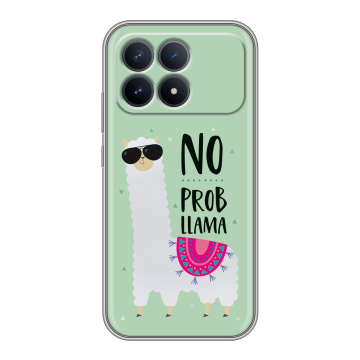Силиконовый чехол на Poco F8 Pro с принтом Лама Силиконовый чехол на Poco F8 Pro с принтом Лама