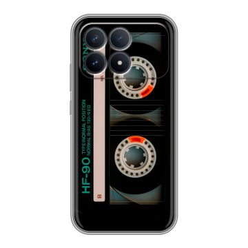 Силиконовый чехол на Poco F8 Pro с принтом Кассета